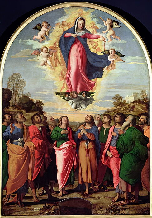 Jacopo Palma Szűz Mária mennybemenetele