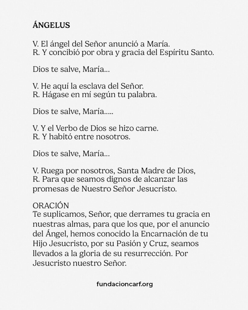 mayo mes de maría ángelus