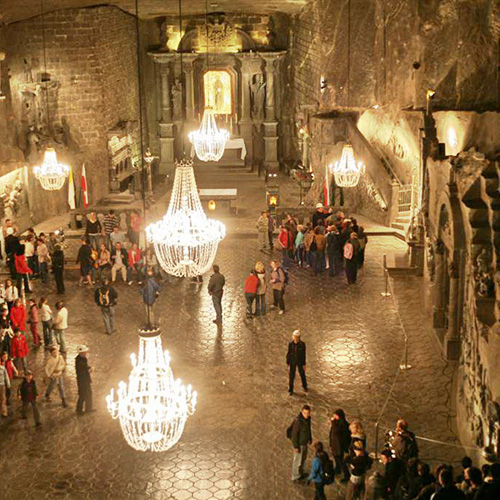 Visita a la mina de sal de Wieliczka