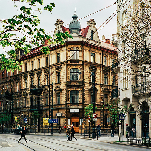 Centro de Cracovia, viaje con la Fundación CARF