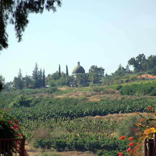 Monte de las bienaventuranzas, Tierra Santa. Fundación CARF.