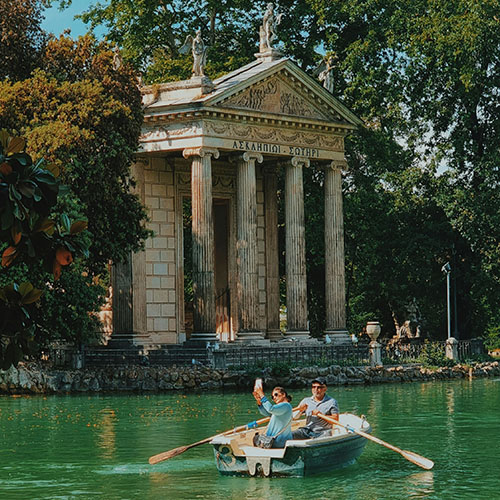 Visita a los jardines de Villa Borghese con la Fundación CARF