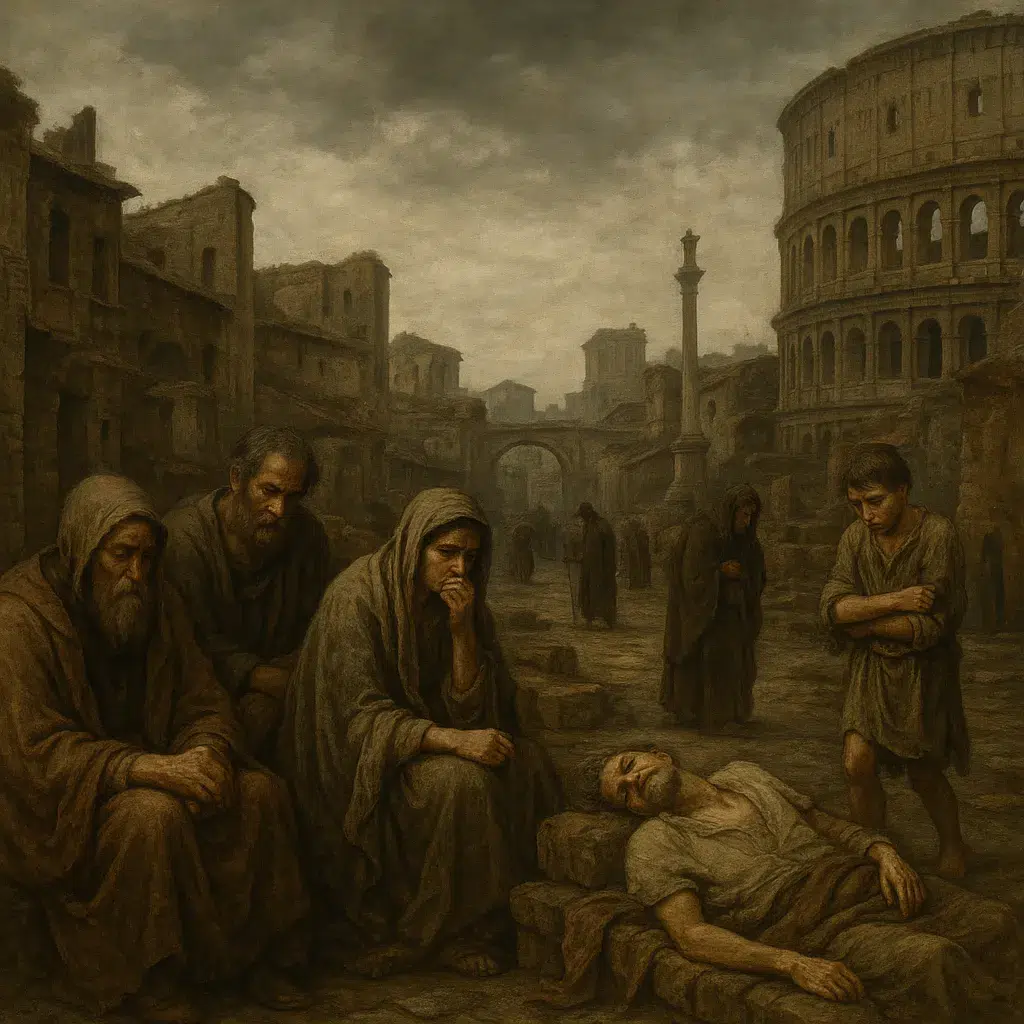 Roma, la ciudad que vio nacer a san Gregorio Magno, estaba muy lejos de su antiguo esplendor imperial.