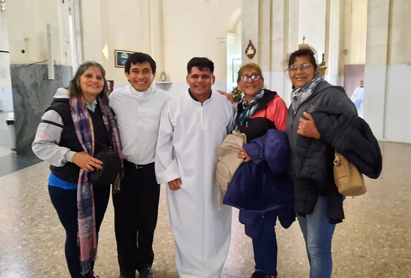 Juan Sebastian en el camino de su vocación como sacerdote