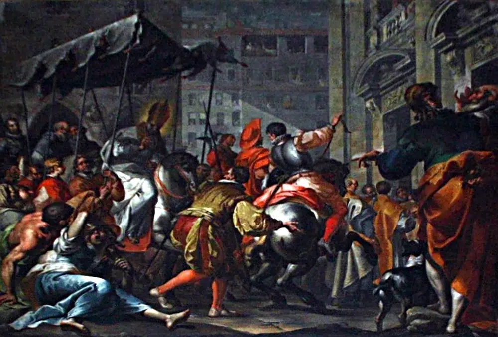 san carlo borromeo regreso a milan