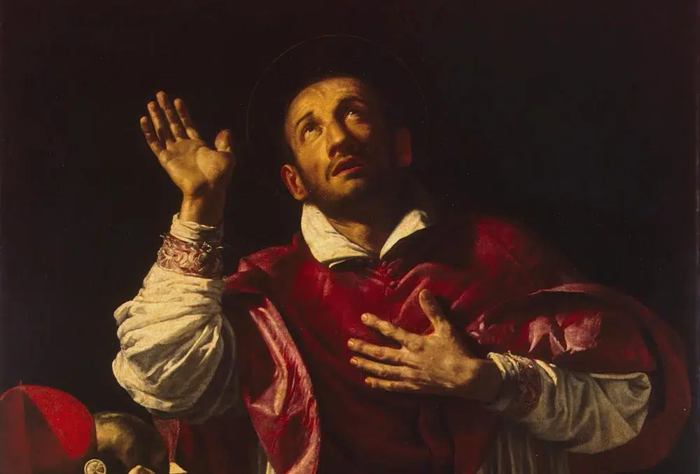 San Carlos Borremeo, pintura de Orazio Borgianni - St Carlo Borromeo - WGA2468