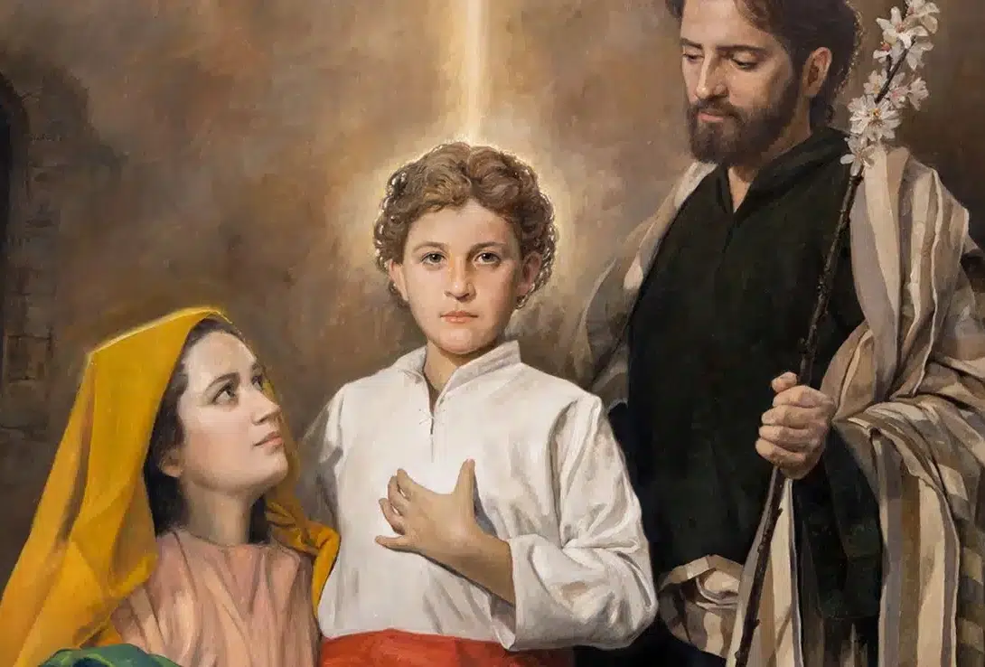 Pintura contemporánea de la Sagrada Familia