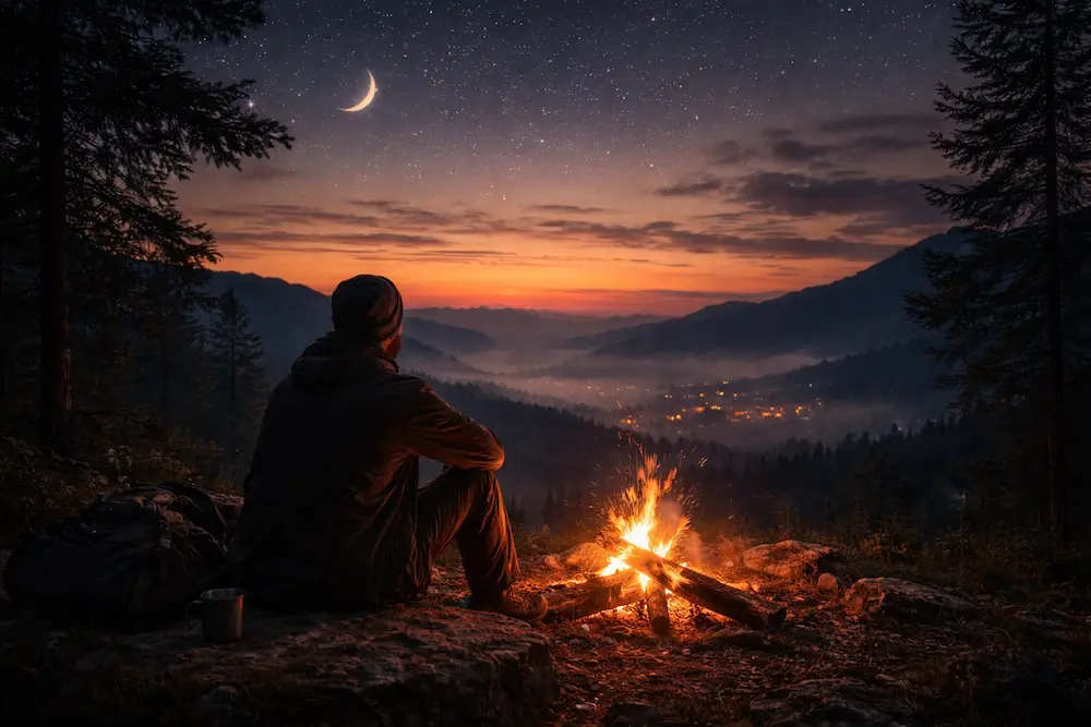 anochecer dios la noche será luz silencio