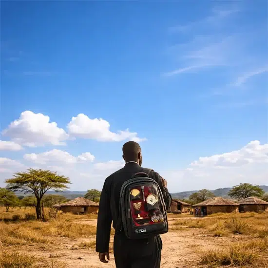 Mochila de Vasos Sagrados de la Fundación CARF